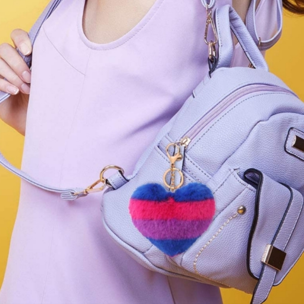 💜purse charm keychain